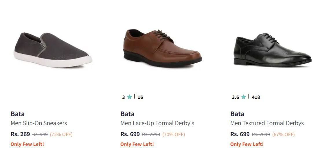 74 On Bata Footwearwomen Mens