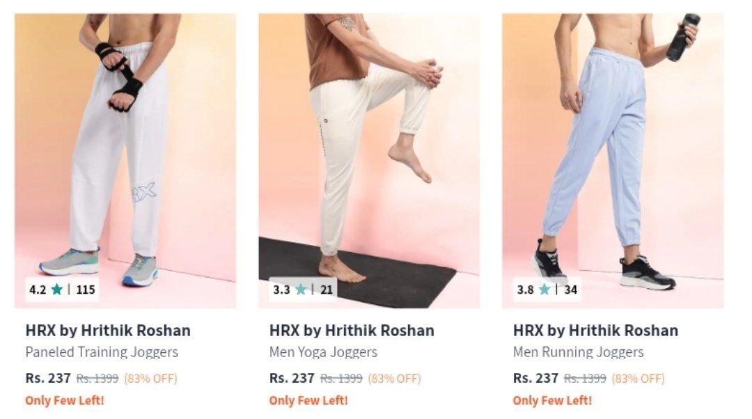 Hrx Trackpants From 237