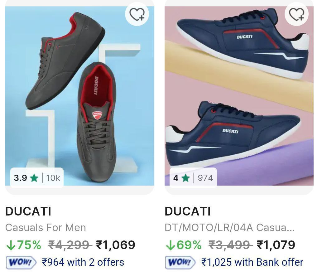 Flipkart 80 On Ducati Men S Shoe 86 On Hrx Shoes Men S Women S Click Here T