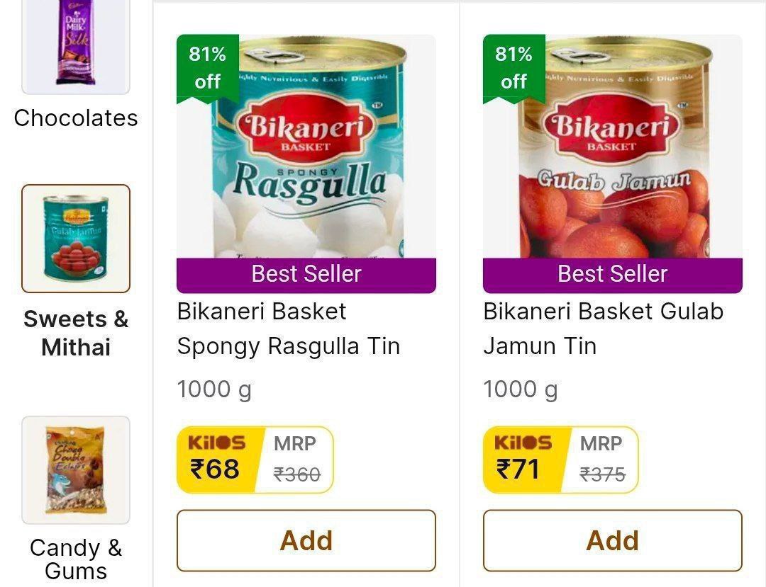 Flipkart Loot 1 Kg Rasgulla 68 Click Here To Join All Deals