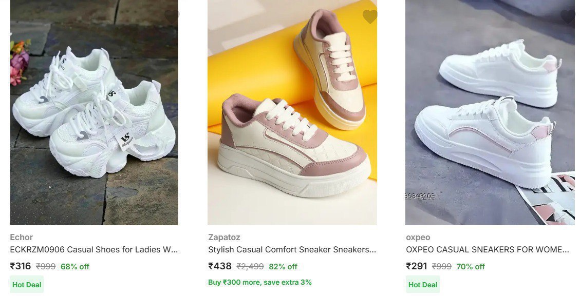 Flipkart Womens Footwear Deals Budget To Trendyshoes Under 499heels Min 55 