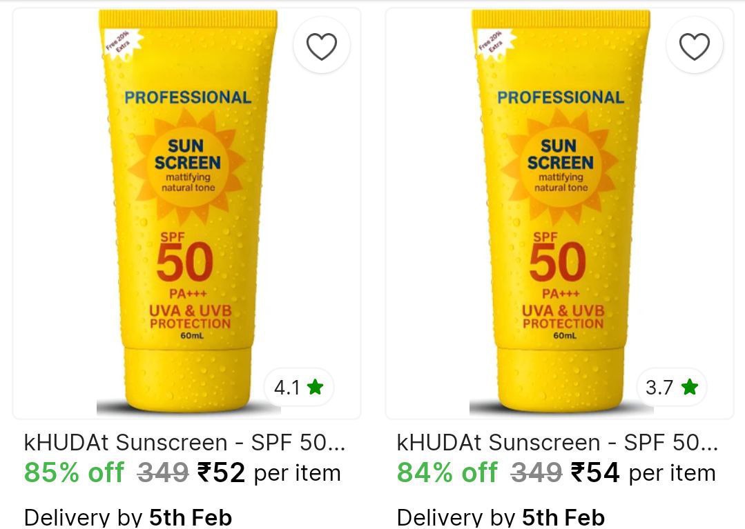 Shopsy 87 On Branded Sunscreen 54 Link