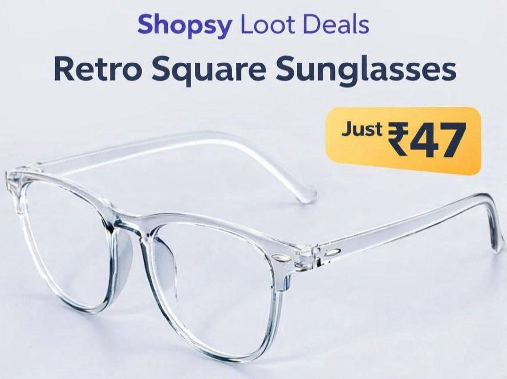 Shopsy Loot Dealsretro Square Sunglasses 47pillow Pillow Cover From 33