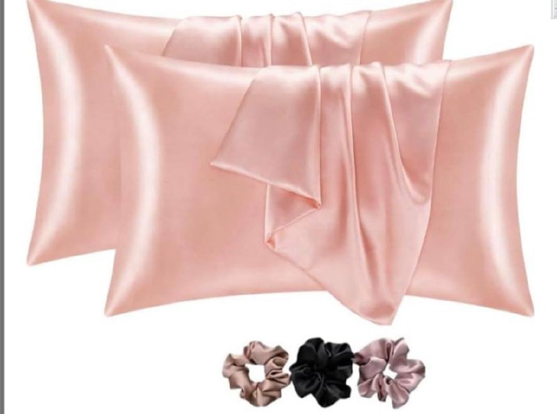 Rorian Solid Satin Silk Pillow Covers Pack Of 2 For Hair And Skindeal 189