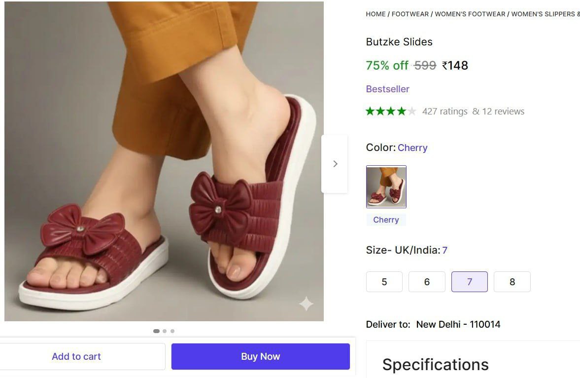 Women Stylish Slides 148