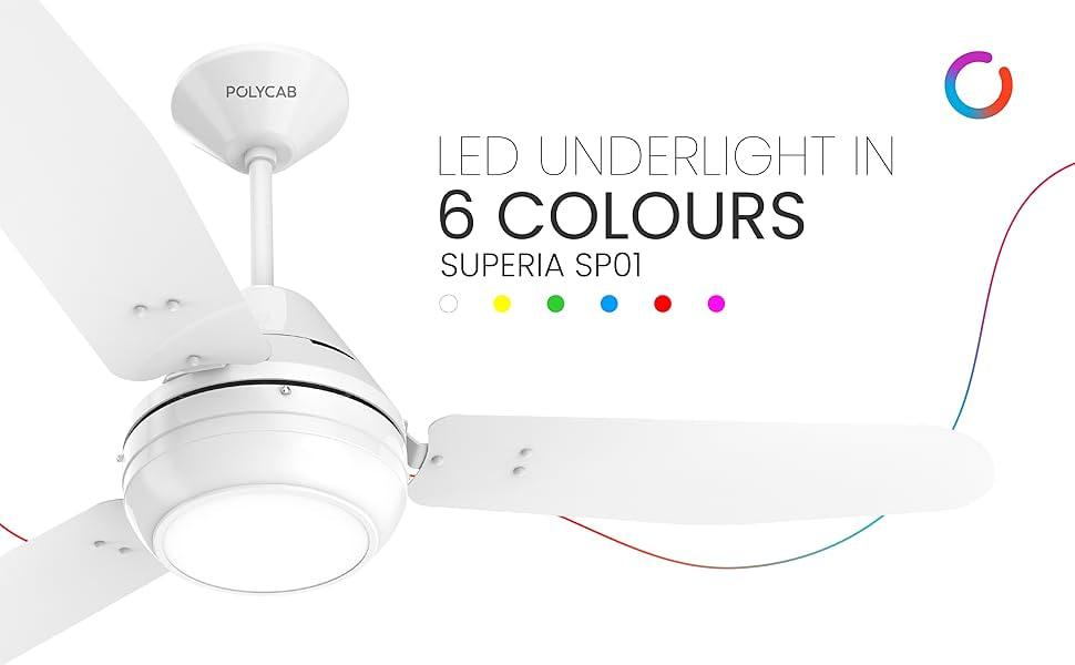 Polycab 1200 Mm Underlight Led Ceiling Fan 4999