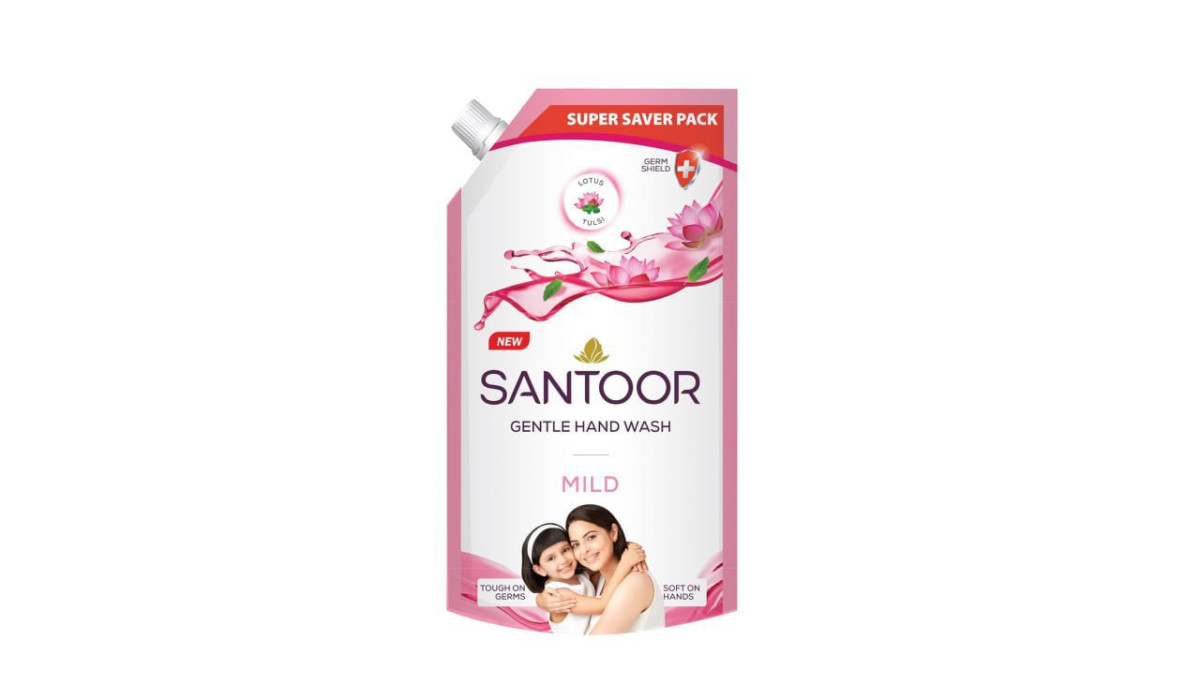 Amazon Santoor Mild Gentle Hand Wash 650ml ( 375ml Pack Of 2)85
