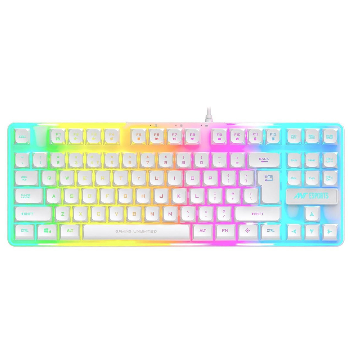Grab 599ant Esports Mk700 V2 Membrane Tkl Wired Gaming Keyboard