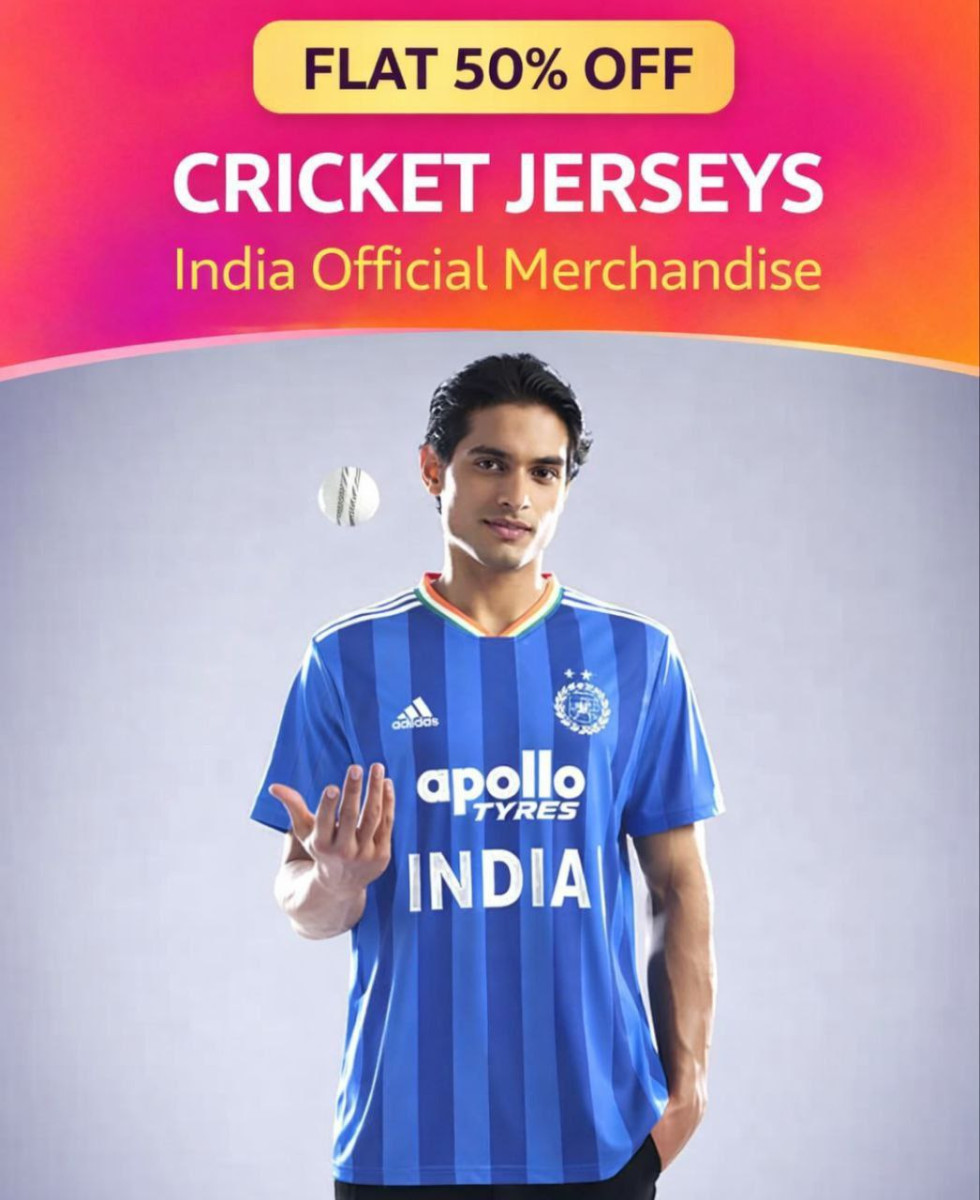 Flipkart Adidas India Cricket Jersey At Rs 499 Link