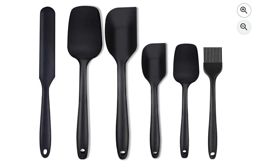 Silicone Spatula Set For Cooking And Baking 6 Black 224