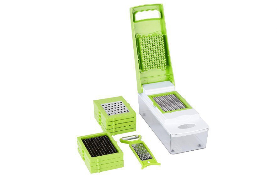 Amazon Brand - Solimo 11-in-1 Stainless Steel Multipurpose Vegetable And Fr