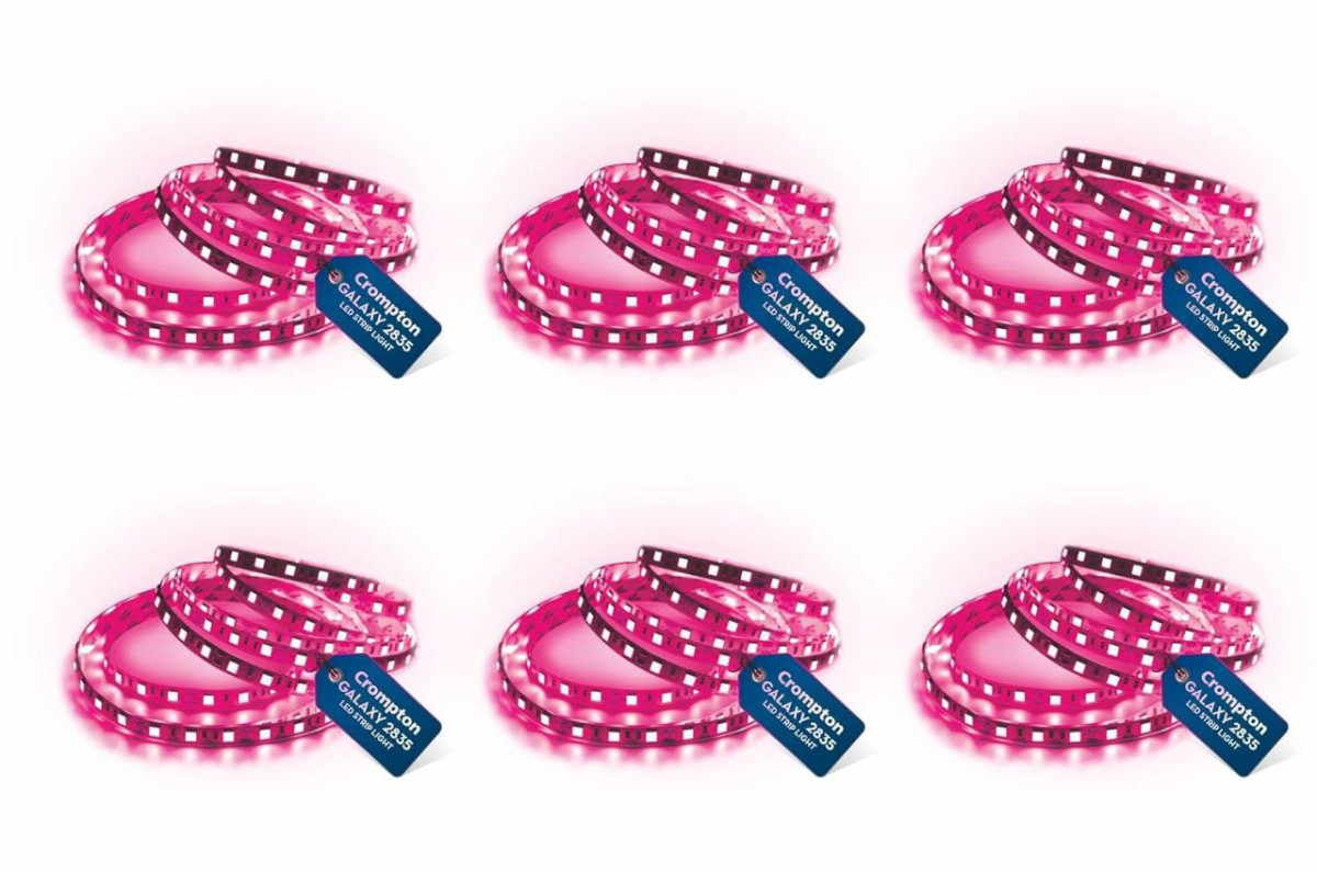 256crompton 5 Meter Strip Light Pink 300 Leds (pack Of 6) (without Driver)