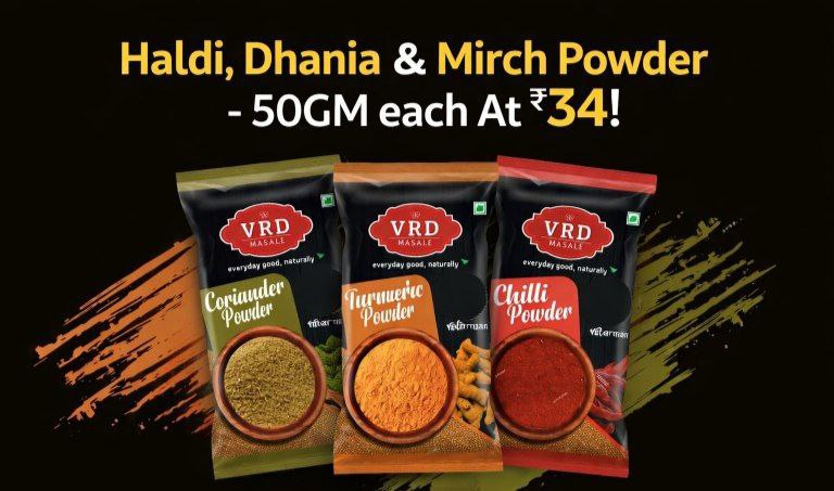 Ondc Buy Any Masala Packs At Loot Prices Haldi Dhania Mirch - 50gm Each At 