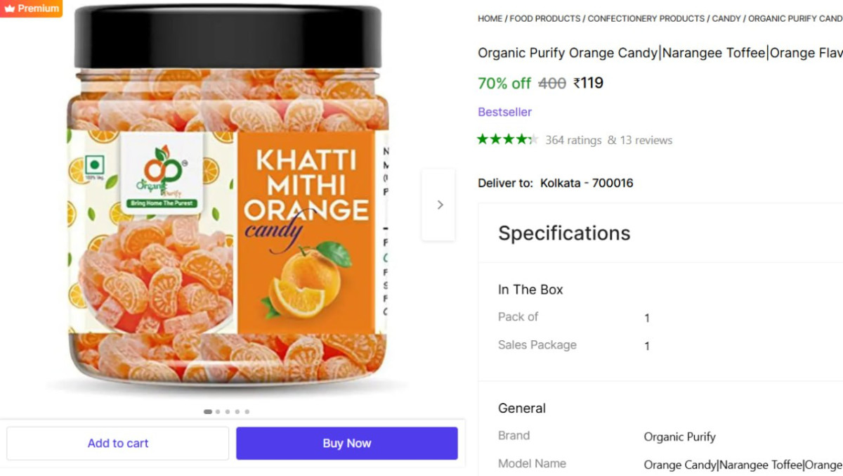 Sweet Orange Candy 400g 119