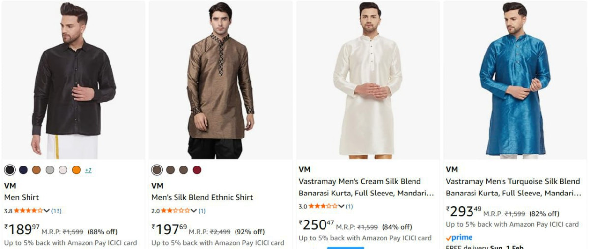Mens Clothing Starts 189