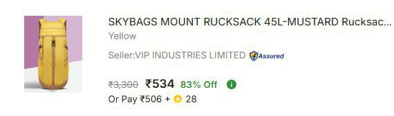 - Mount Rucksack 45l At Rs 534 Master Link -