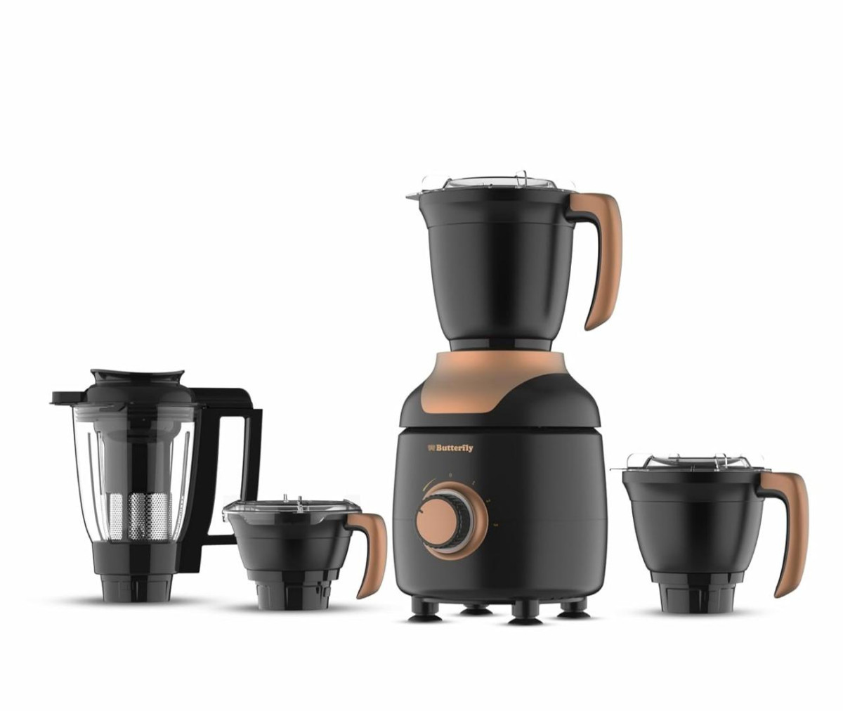 Butterfly Zierablack 1000 Watt Mixer Grinder 4 Jars Uniform Grinding 6 462