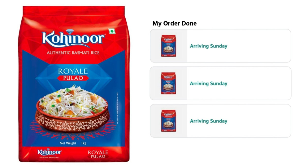Kohinoor Basmati Rice 1kg At 94apply 5 Coupon