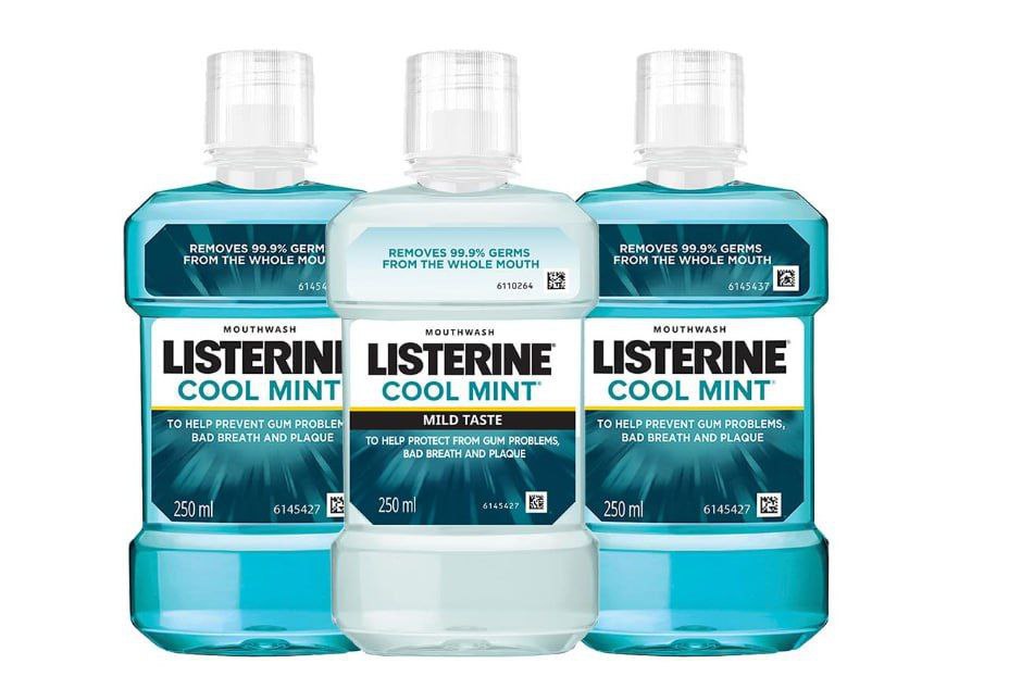 Listerine Cool Mint Mouthwash 250ml (pack Of 3)