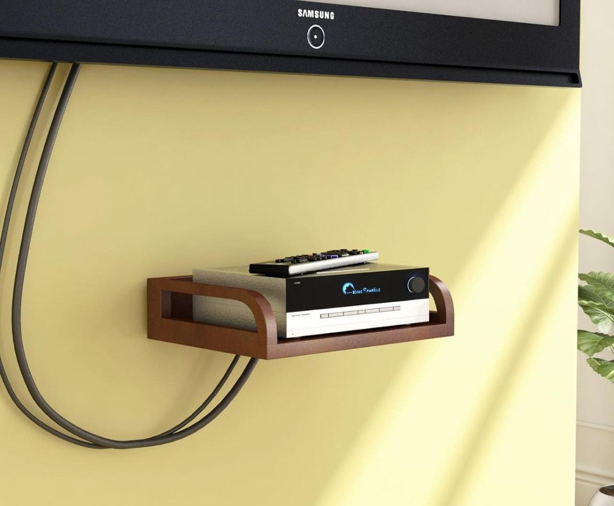 Home Sparkle Engineered Wood Set Top Box Stand Wall Mount 270