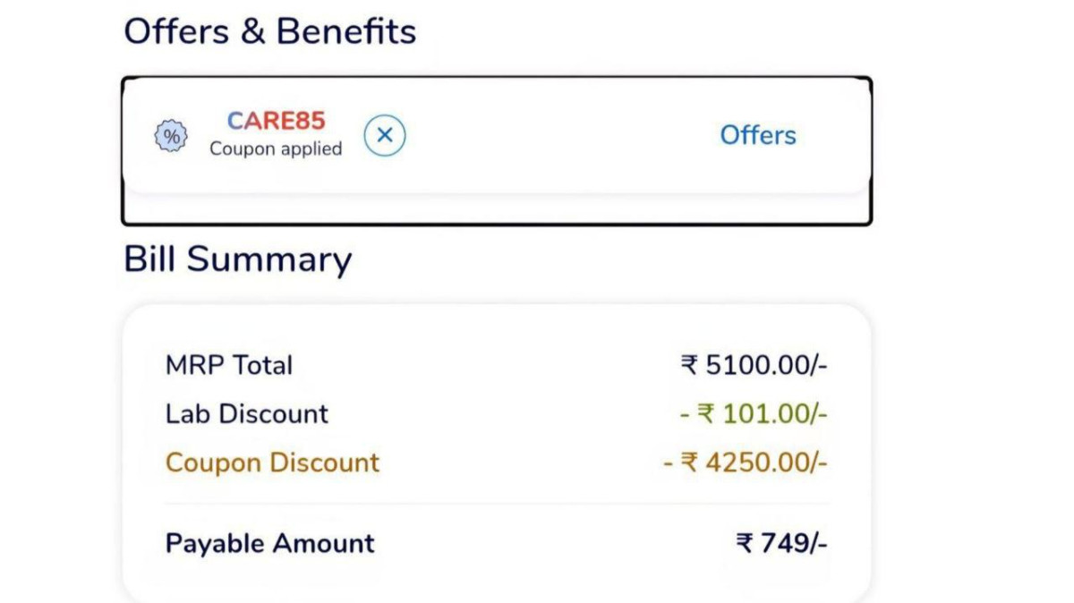 Medibuddy Big Loot Flat 4350 On Medibuddy Health Check-up 64 Lab Tests (com