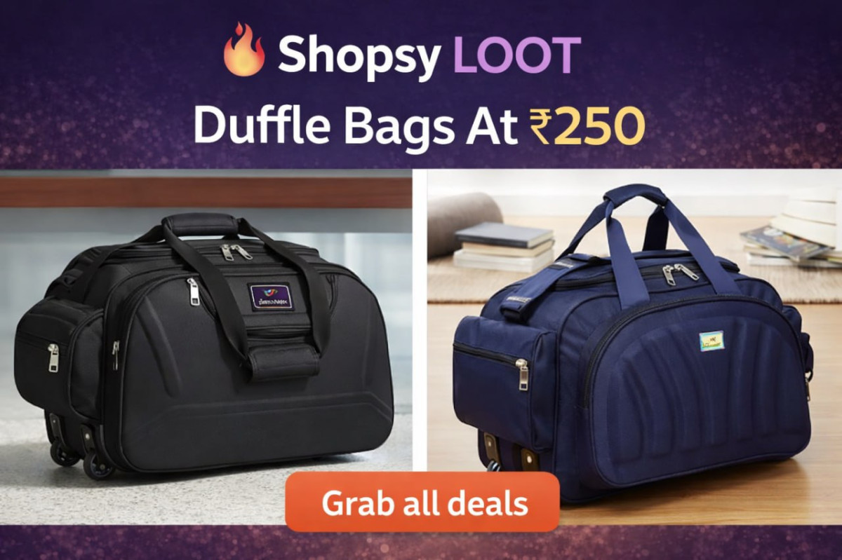 Shopsy Loot Deals Duffle Bags At 250 Men S Full Hands T-shirt At 173 Womens