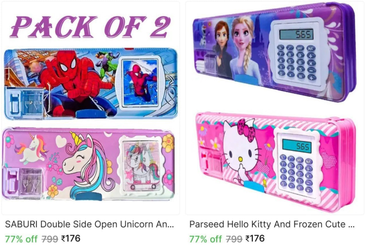 Kids Pencil Boxes (set Of 2) 176best For Kids