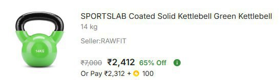 - Coated Solid Kettlebell At Rs 2412