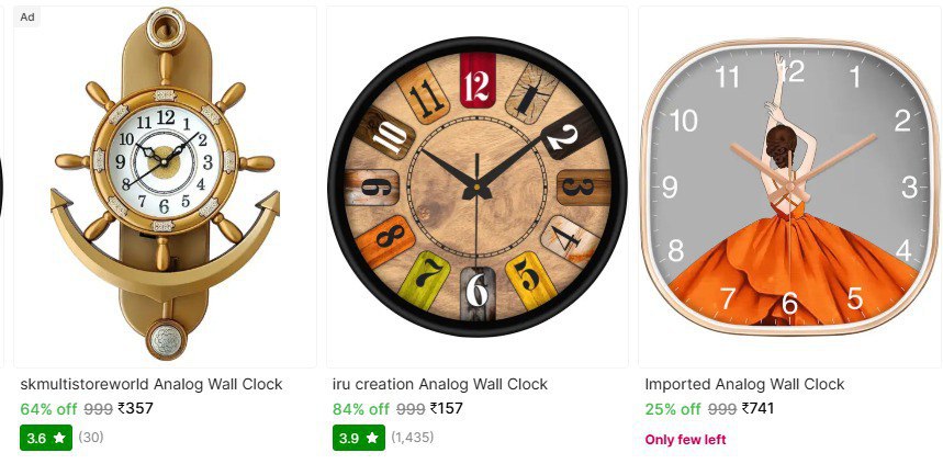 Shopsy Today Loot Deals Wall Clocks From 160link Face Wash Combo From 76lin