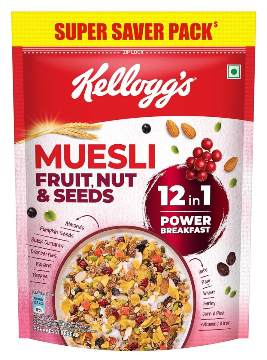 Kellogg S Muesli Fruit Nut Seeds 750g 12-in-1 Power Breakfast 277
