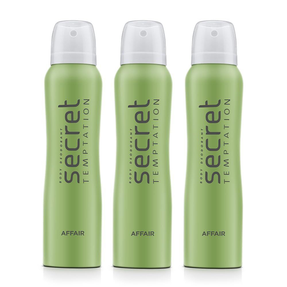 Secret Temptation Affair Deodorant For Women 150ml Each (pack Of 3)