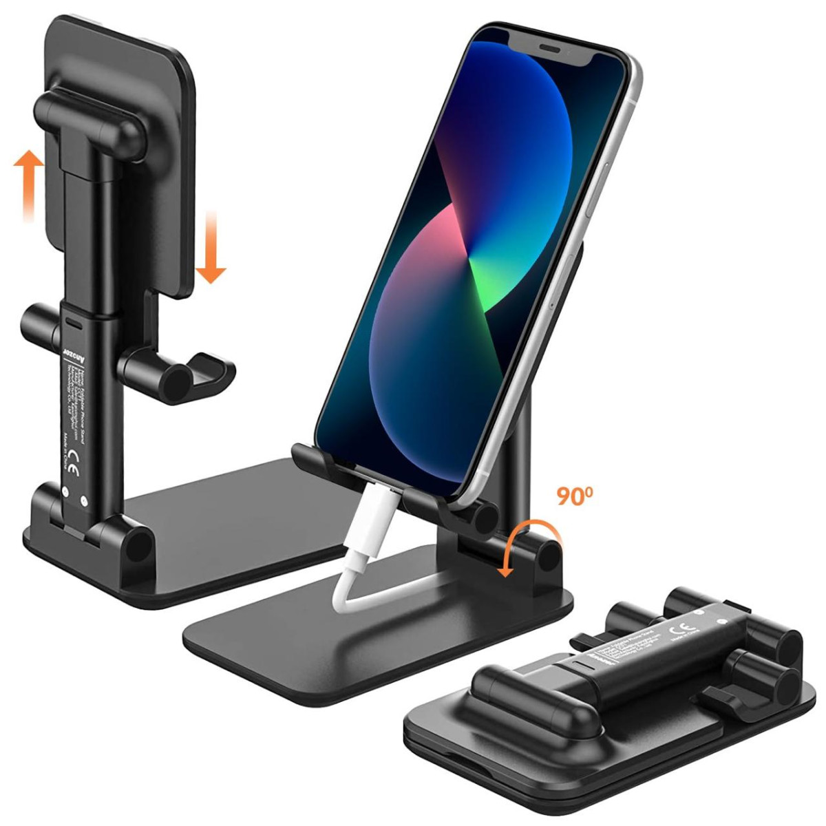 Tukzer Tabletop Fully Foldable Desktop Tablet Mobile Stand Holder 176