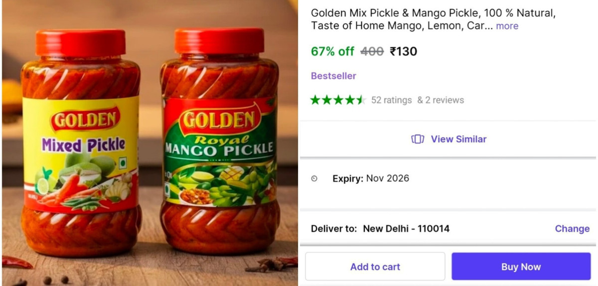 Mango Mixed Pickle (800g) At 130
