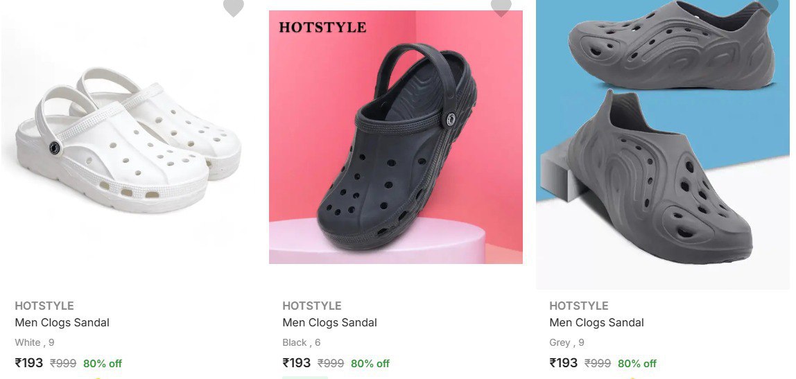 Flipkart Men Clogs Sandal Flat 80 Offlink