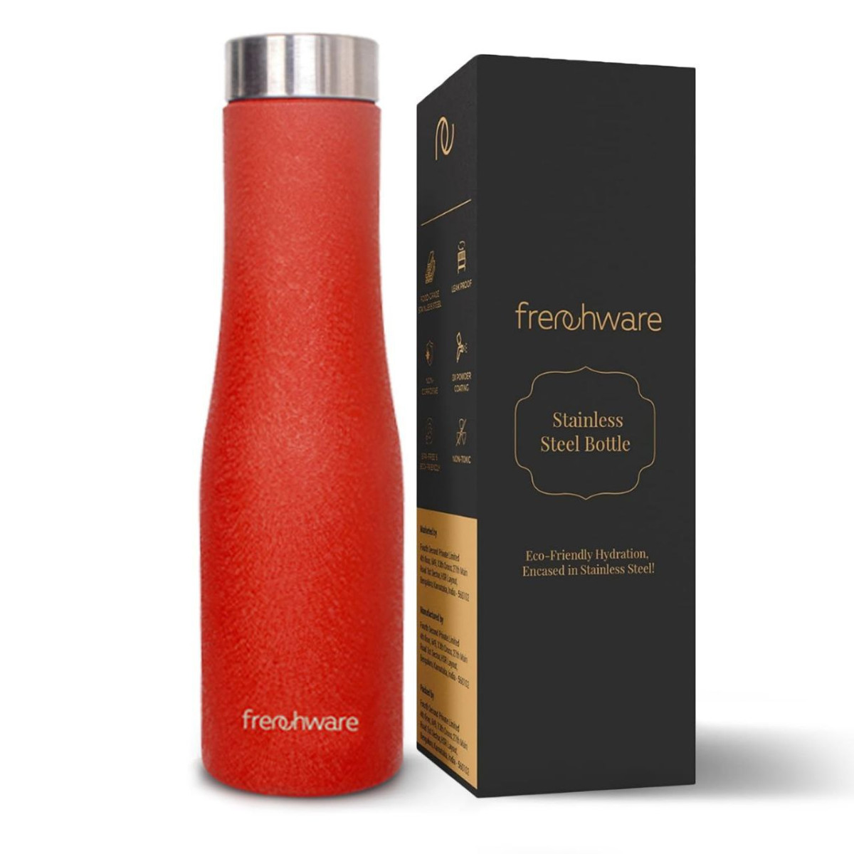 Grab 199frenchware Water Bottle (1 Litre Premium Stainless Steel Plum Delig