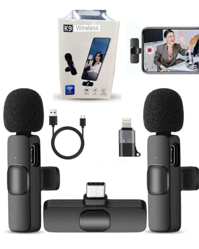 Amazon K9 Dual Wireless Microphone (2 Mics) For Mobile Plug Play 359