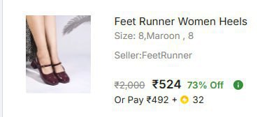 Flipkart 73 - Women Heels Sandal At Rs 524 Master Link -