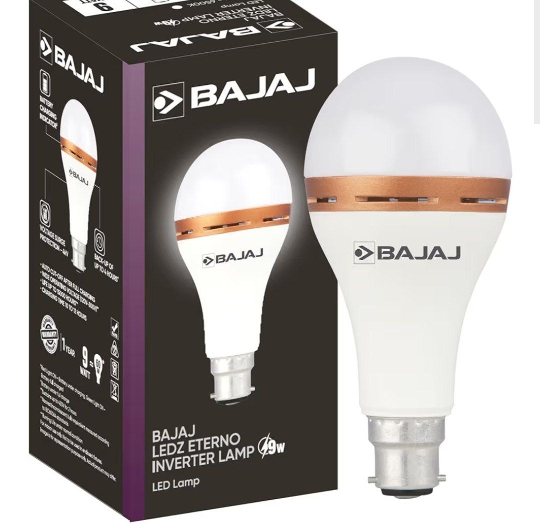 Bajaj Ledz Eterno Inverter Lamp 9w Cdl B22 208
