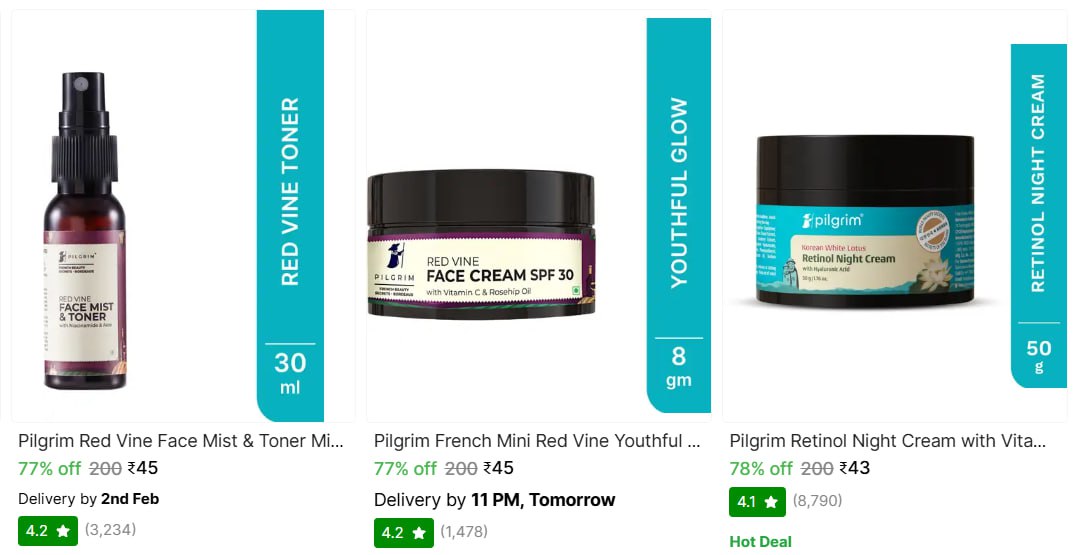Loot Pilgrim Beauty Starts 43