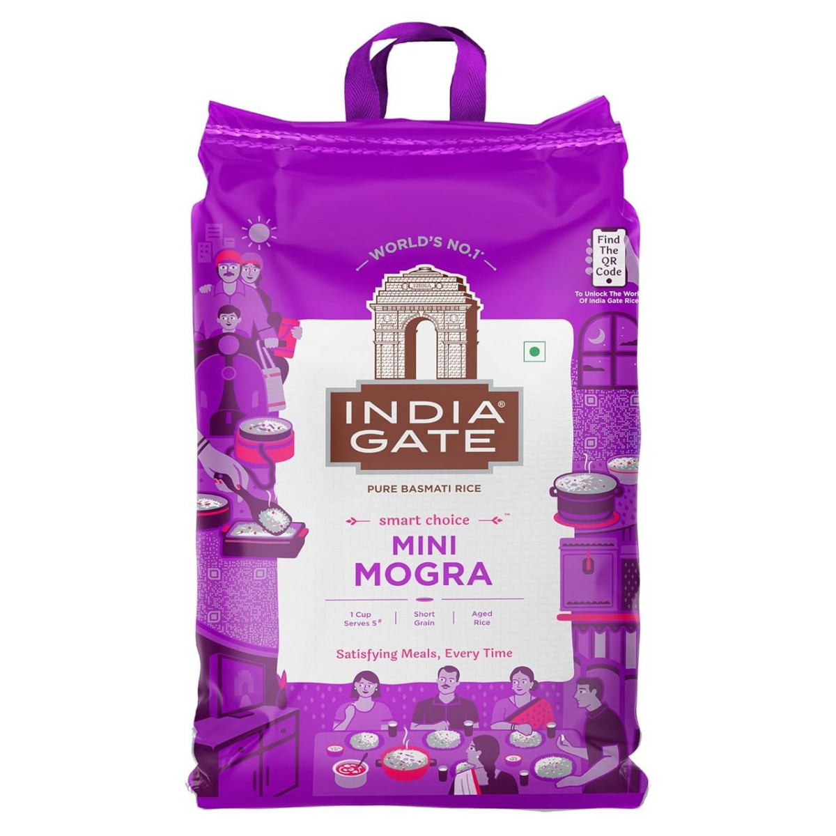 India Gate Mini Mogra Aged Broken Grain Basmati Rice 5 Kg Pack 220