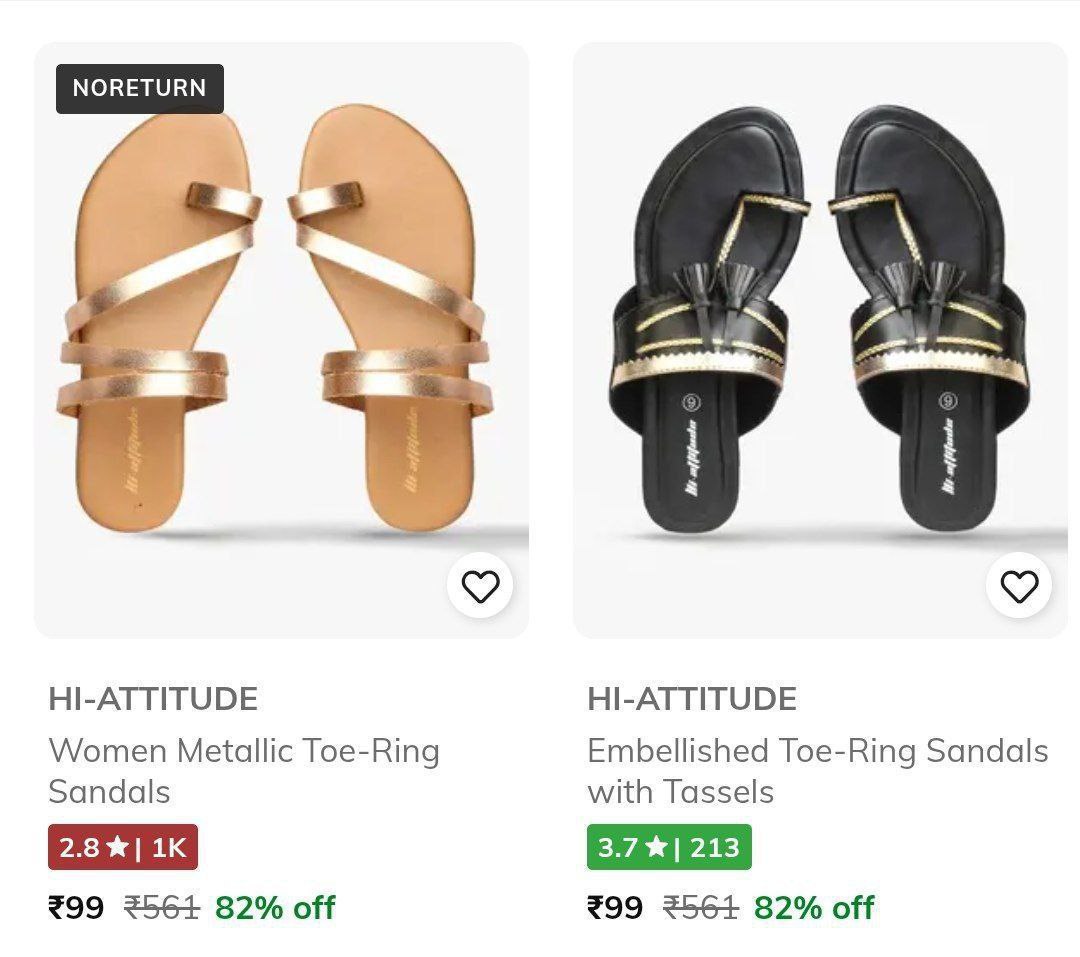 Loot Women S Sandals From 99 Extra 10 Ajio Super Cash