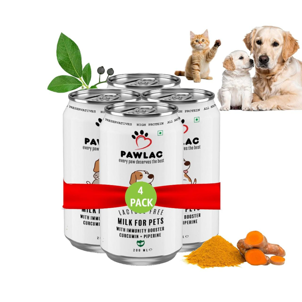Lactose Milk For Pets Immunity Booster Pack Of 4 Cans 200 Ml 169