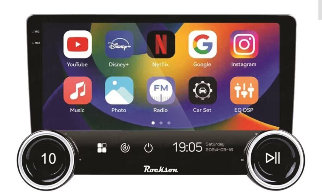 Rockson 10 1 Inch Android Qled 2k Diamond Series (2gb 32gb) Android Car Ste