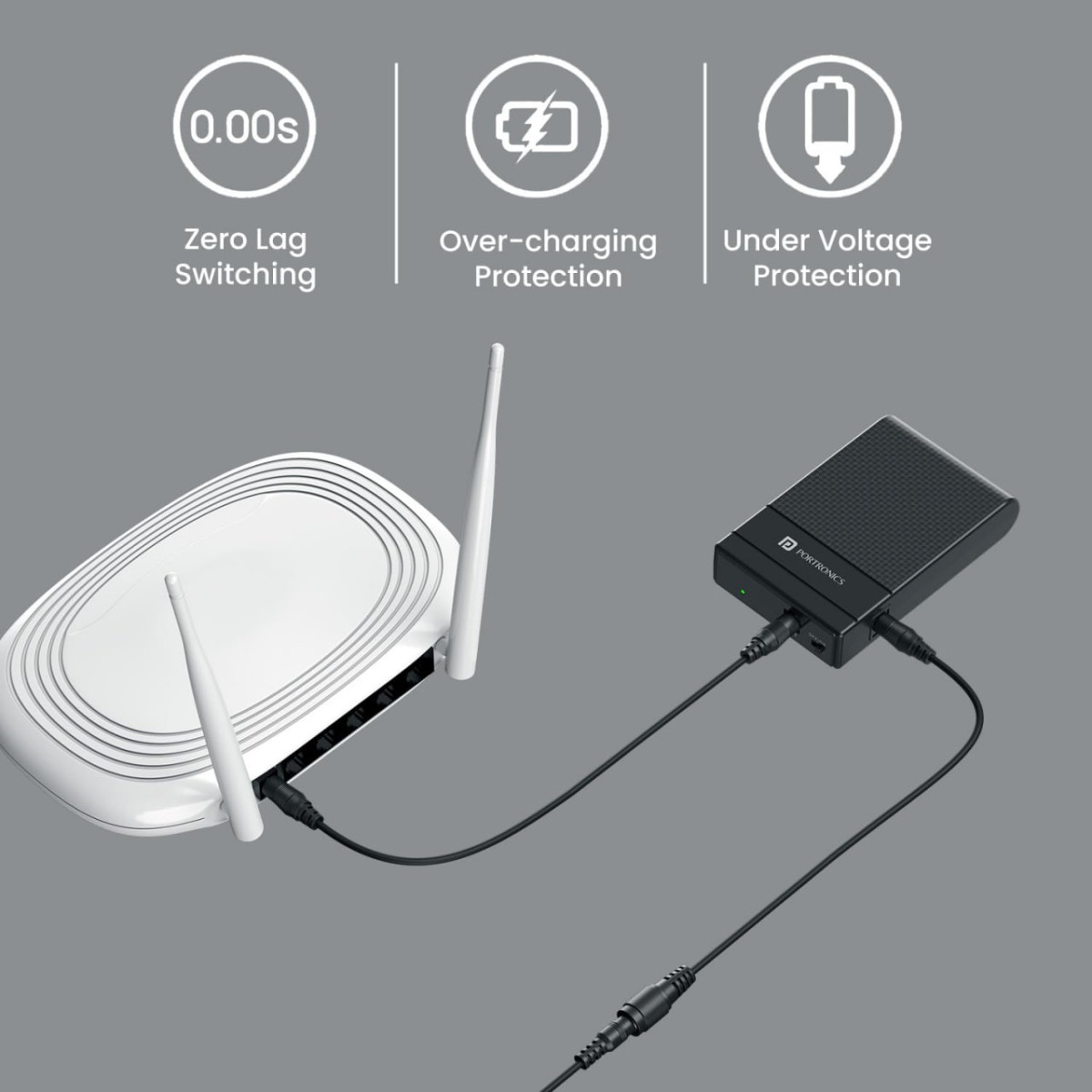Portronics Power Plus Ii Mini Ups 999