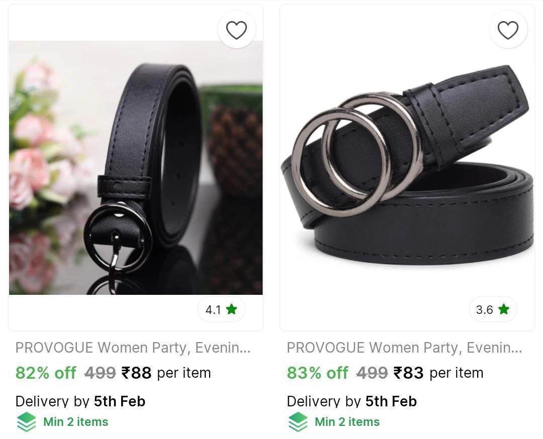 Provogue Belts Starts 83check Min Buy Quantity