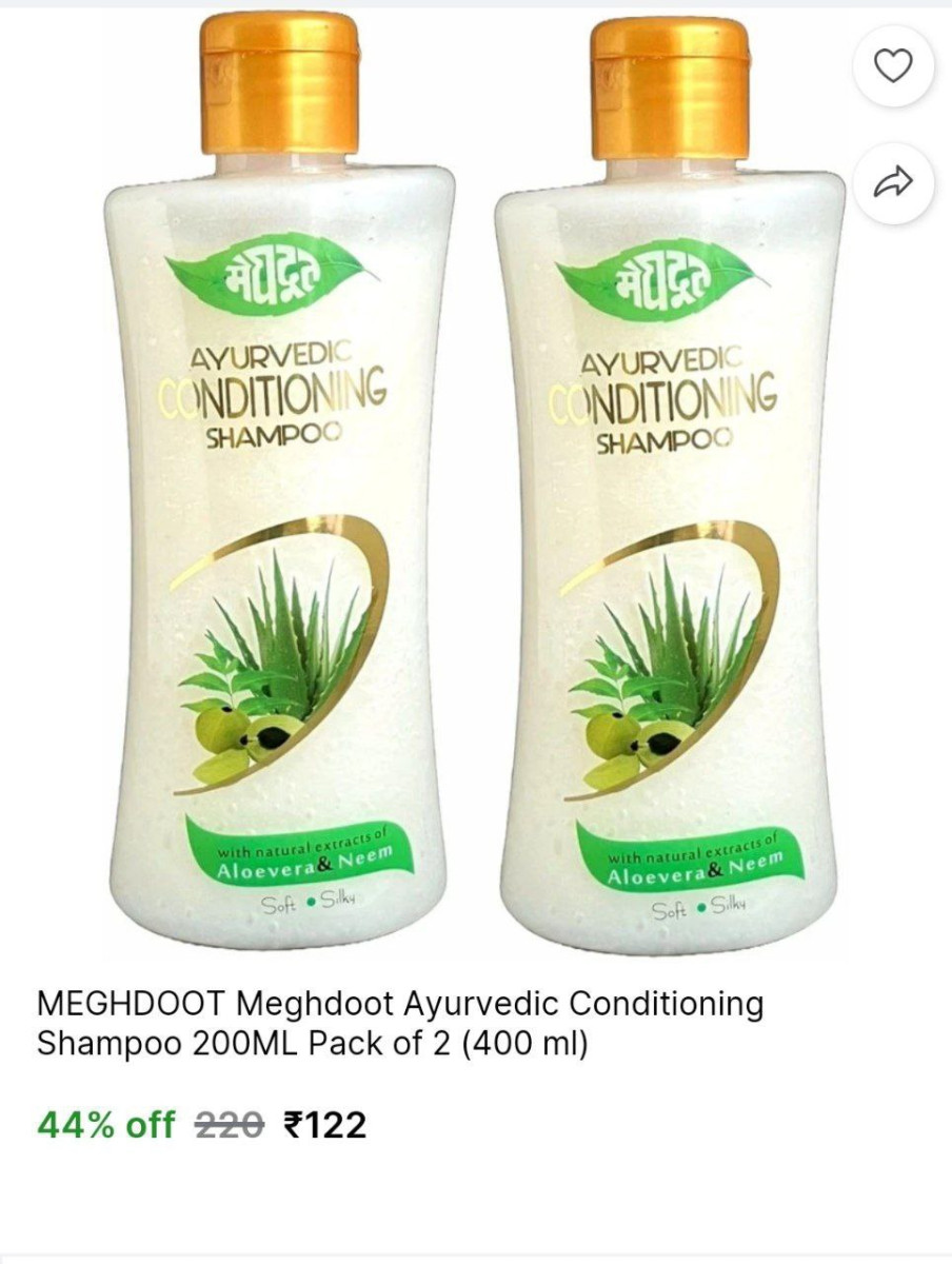Ayurvedic Conditioning Shampoo 200ml Pack Of 2 122
