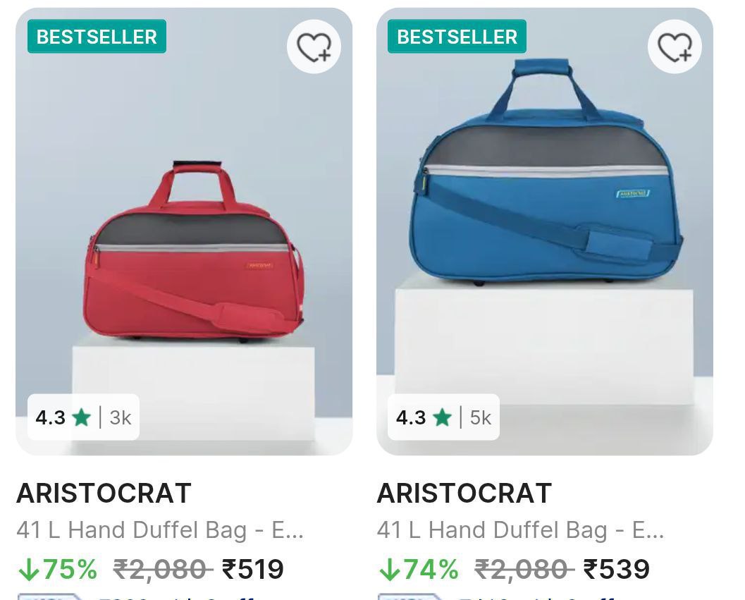 Flipkart Aristocrat Duffel Bags 519 Click Here To Join All Deals