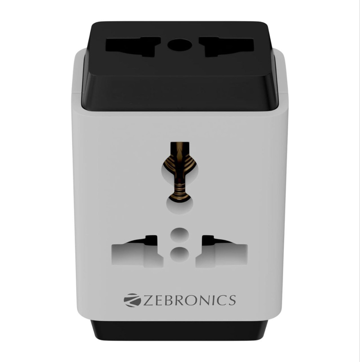 Zebronics 3 Pin Multiplug Travel Adapter With Universal Socket