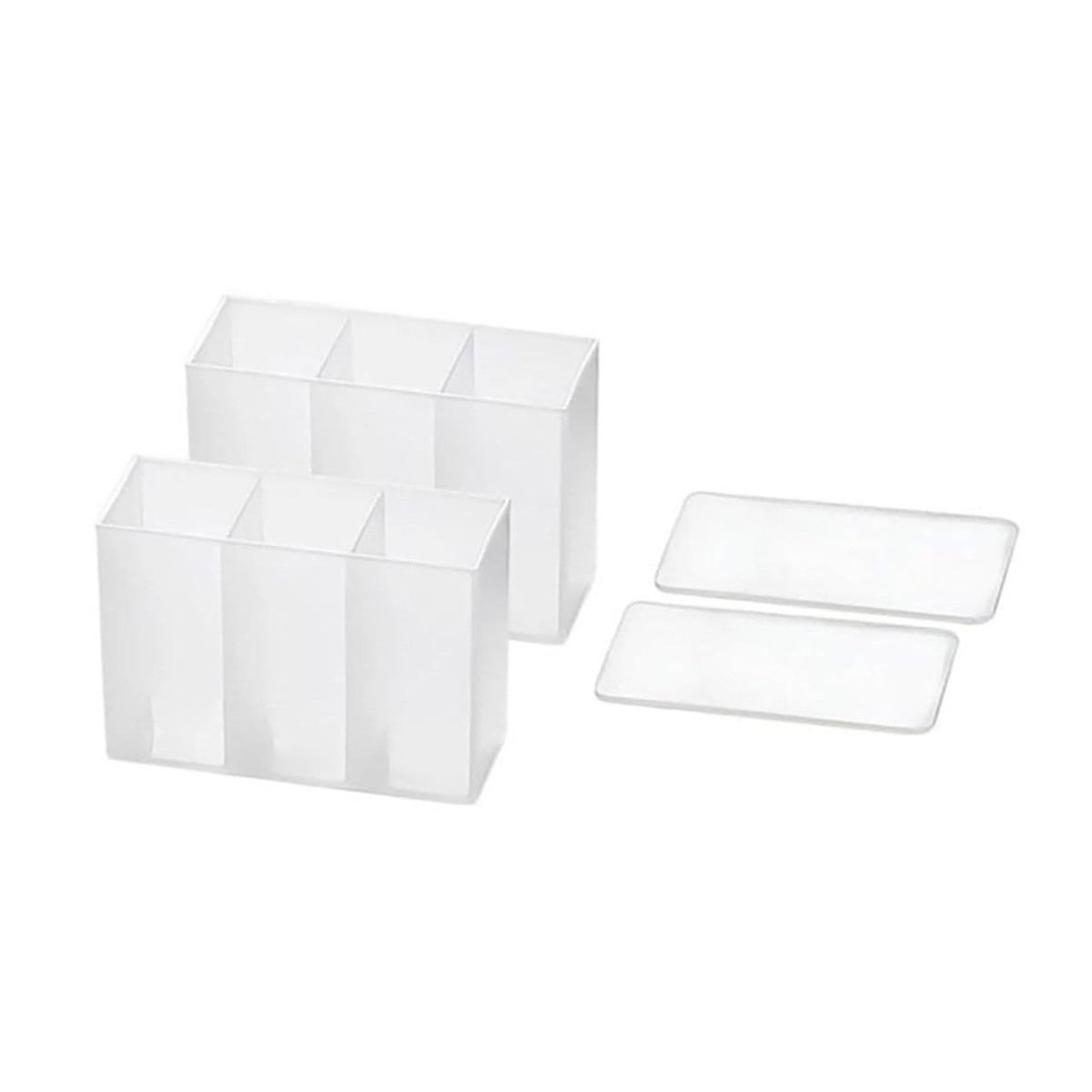 Faast 174coupon Wall Mounted Compartment Box With 3 Sections Transparent Pl