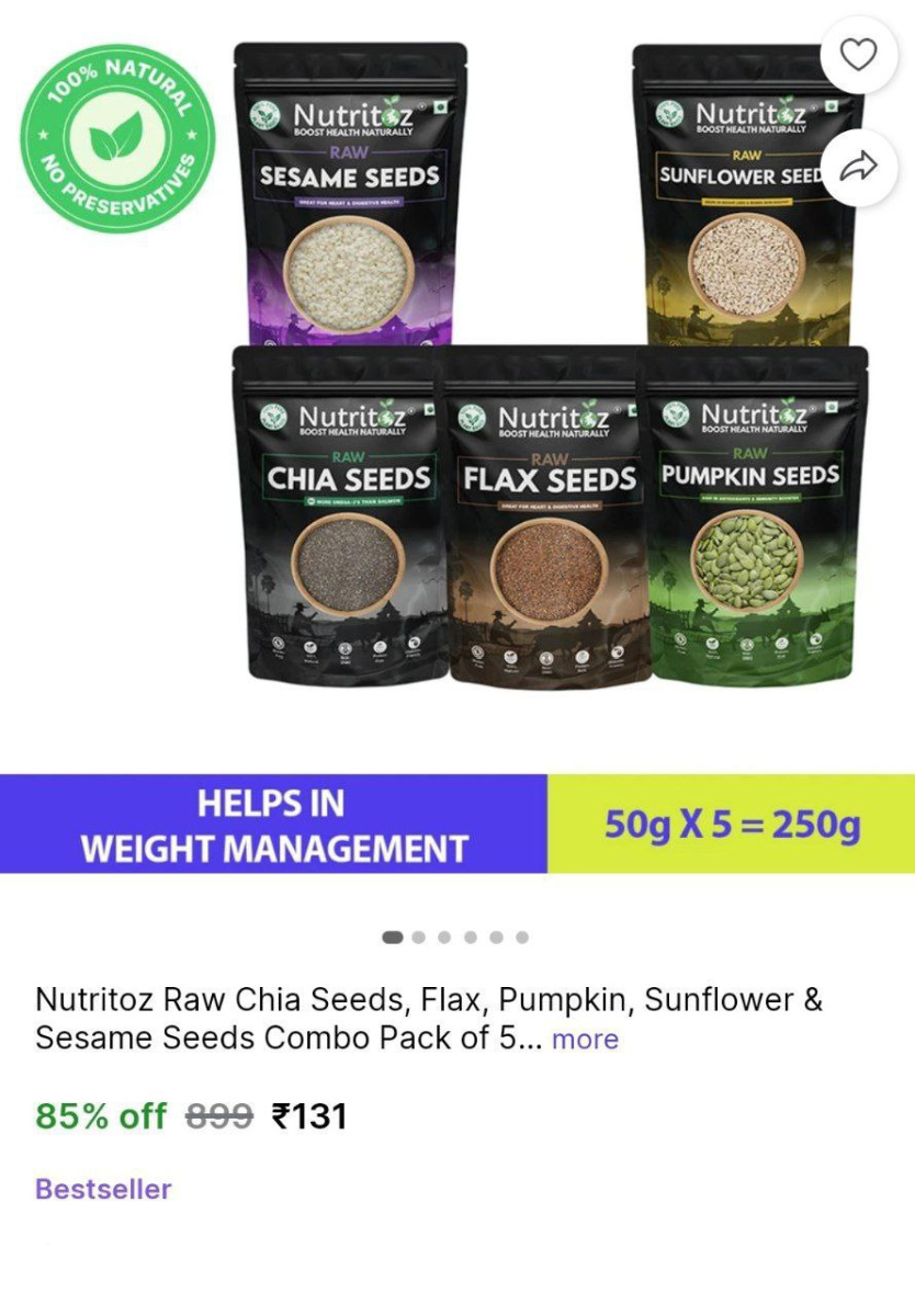 Seeds Combo Pack Of 5 131